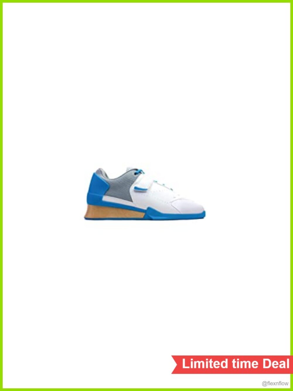 Olympic Weightlifting Shoes Durable Wooden Heel Lace-Up Powerlifting